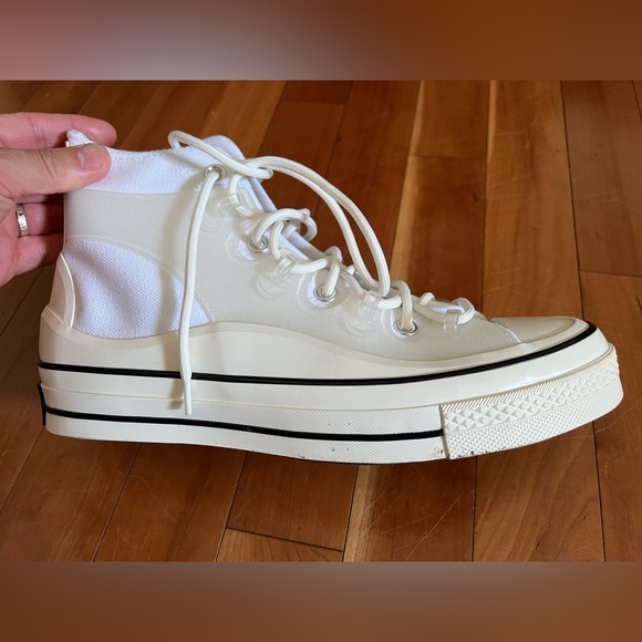 Converse Street Utility Chuck 70 Utility High Top sz 8.5 White/Egret/Black - Picture 4 of 7